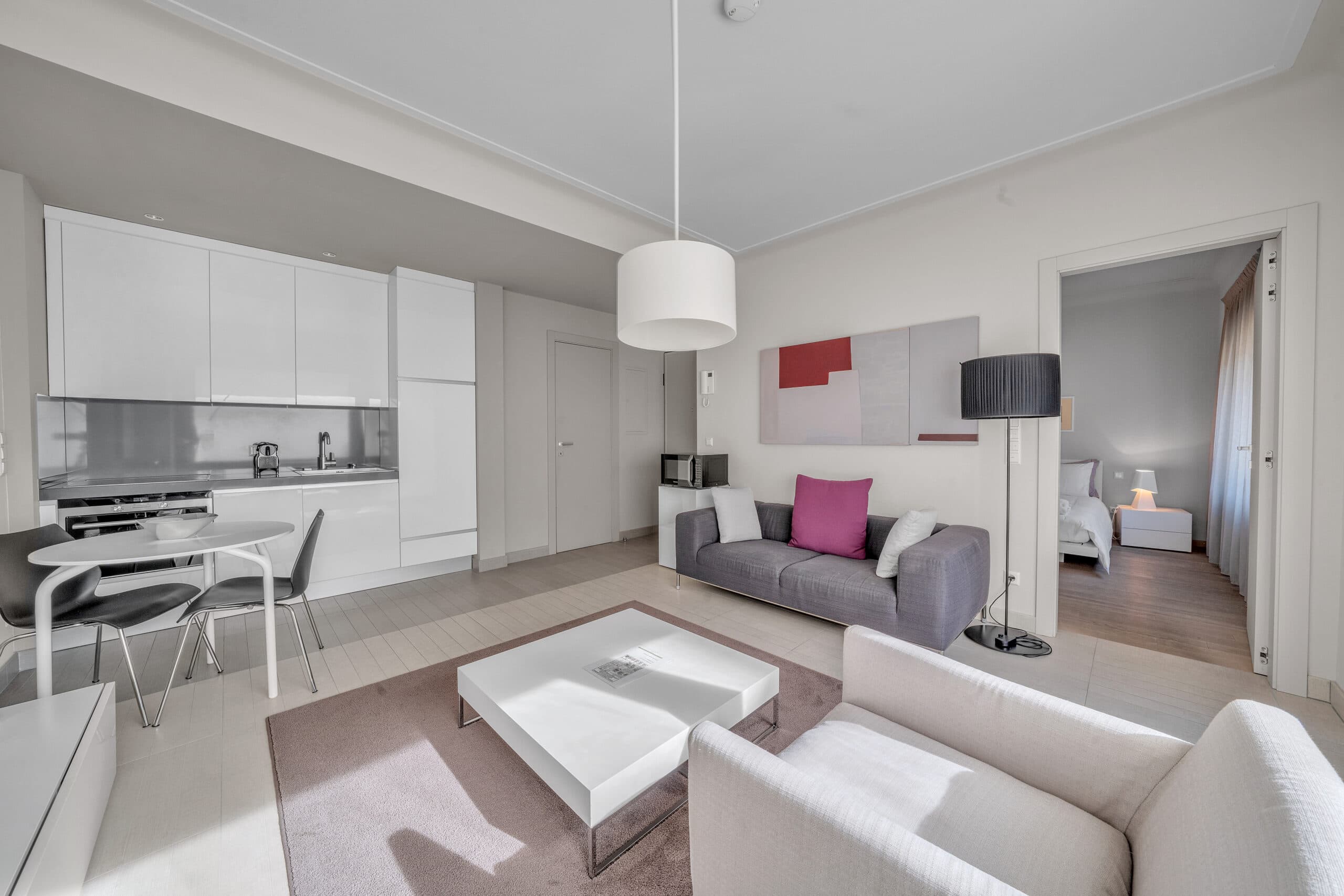 Bedroom with double bed.